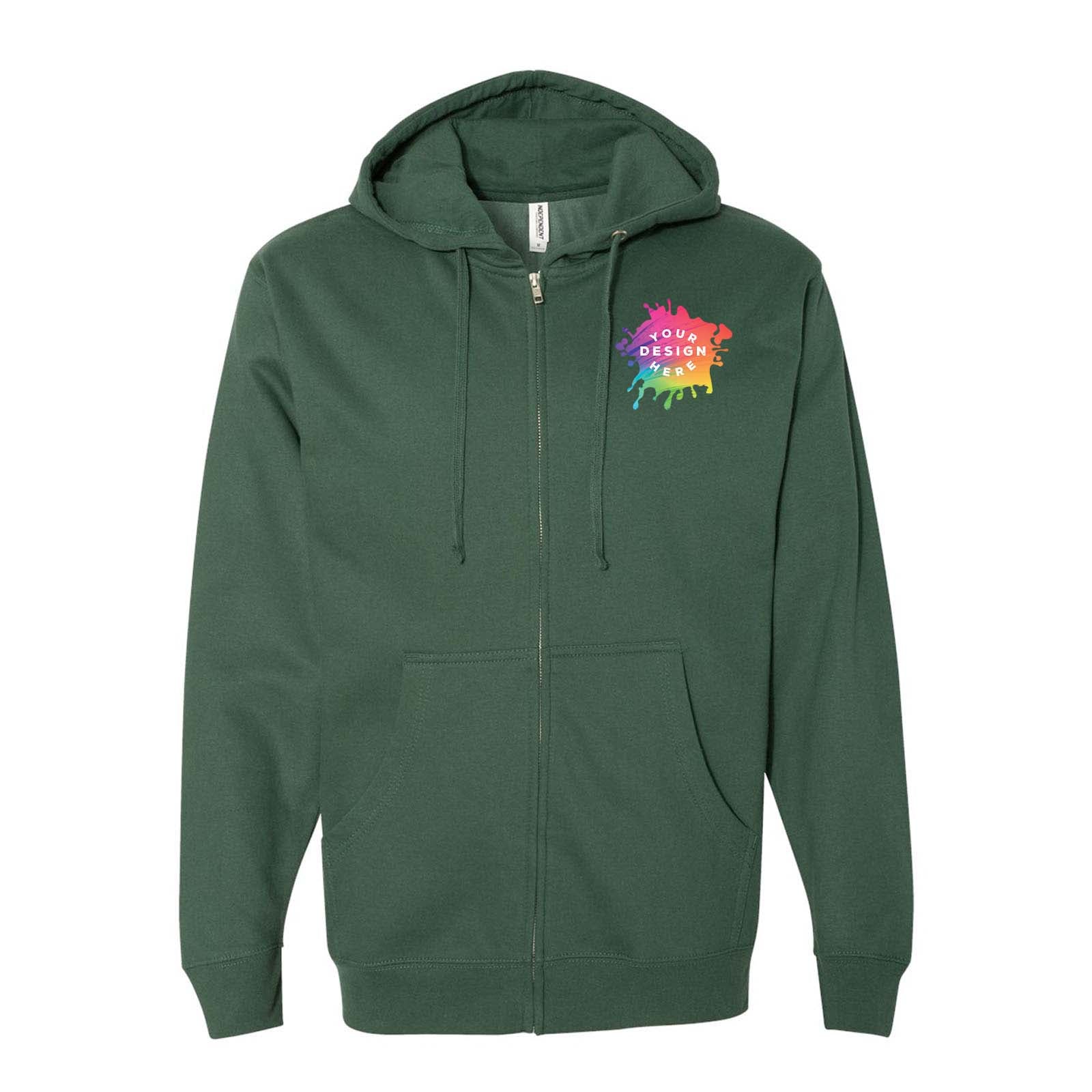 Independent Trading Co. Midweight Full-Zip Hooded Sweatshirt - Mato & Hash