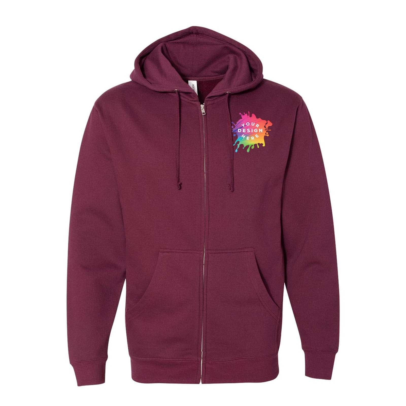 Independent Trading Co. Midweight Full-Zip Hooded Sweatshirt - Mato & Hash