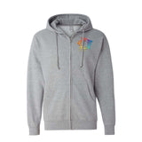 Independent Trading Co. Midweight Full-Zip Hooded Sweatshirt Embroidery - Mato & Hash