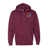 Independent Trading Co. Midweight Full-Zip Hooded Sweatshirt Embroidery - Mato & Hash