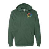 Independent Trading Co. Midweight Full-Zip Hooded Sweatshirt Embroidery - Mato & Hash