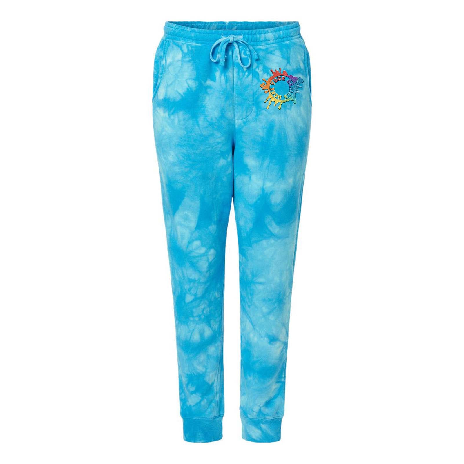 Independent Trading Co. Tie-Dyed Fleece Jogger Pants Embroidery - Mato & Hash