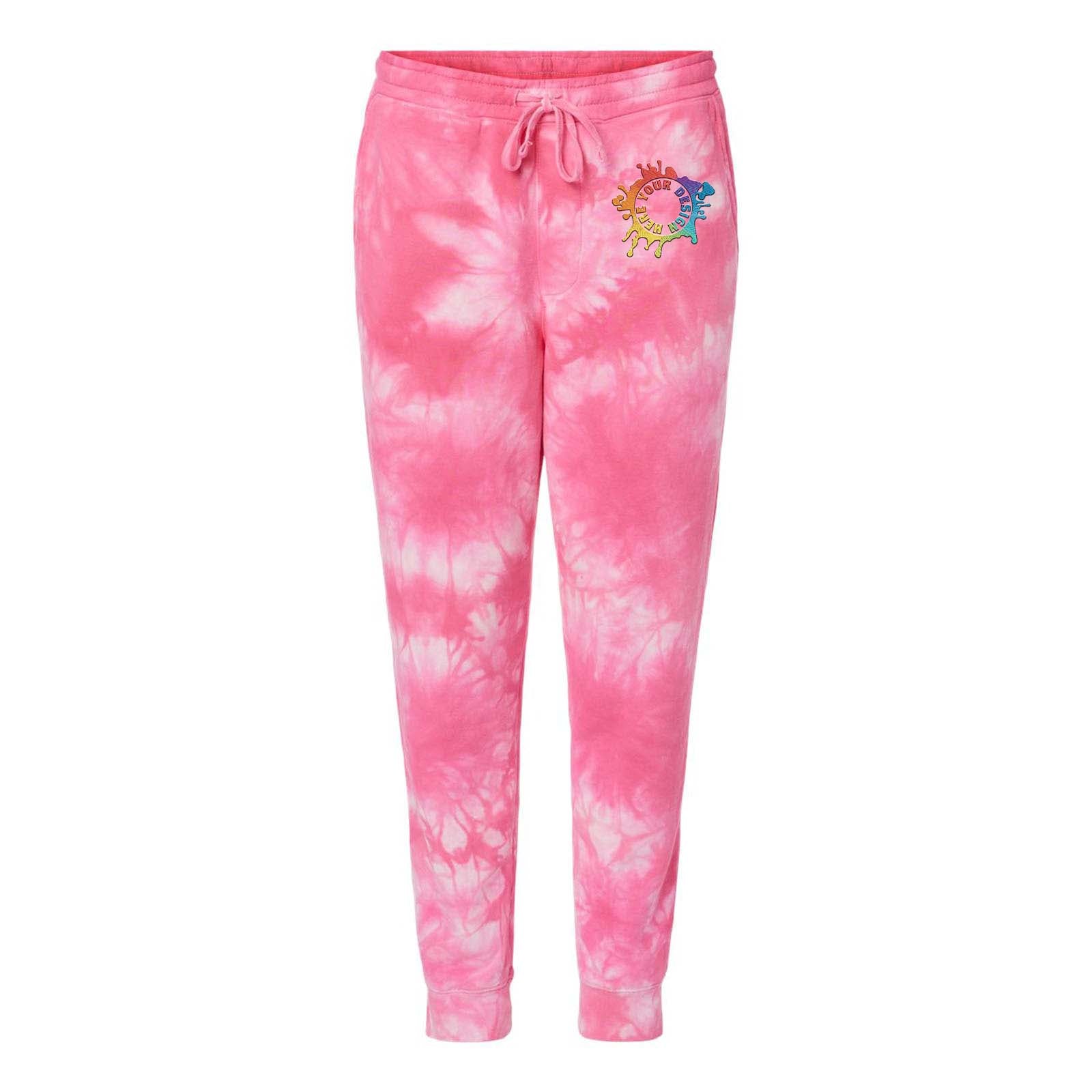 Independent Trading Co. Tie-Dyed Fleece Jogger Pants Embroidery - Mato & Hash