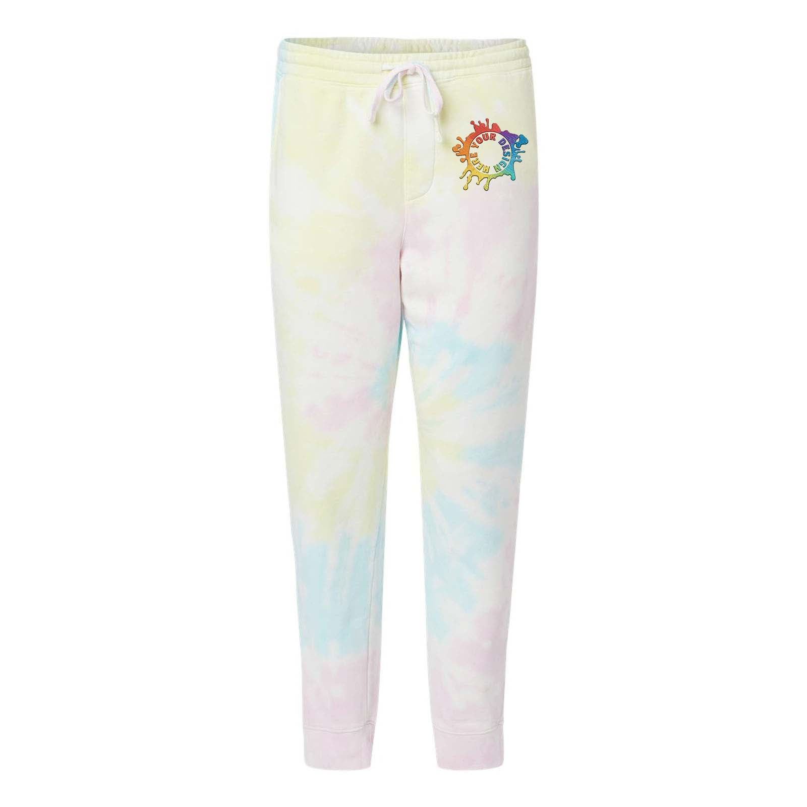Independent Trading Co. Tie-Dyed Fleece Jogger Pants Embroidery - Mato & Hash