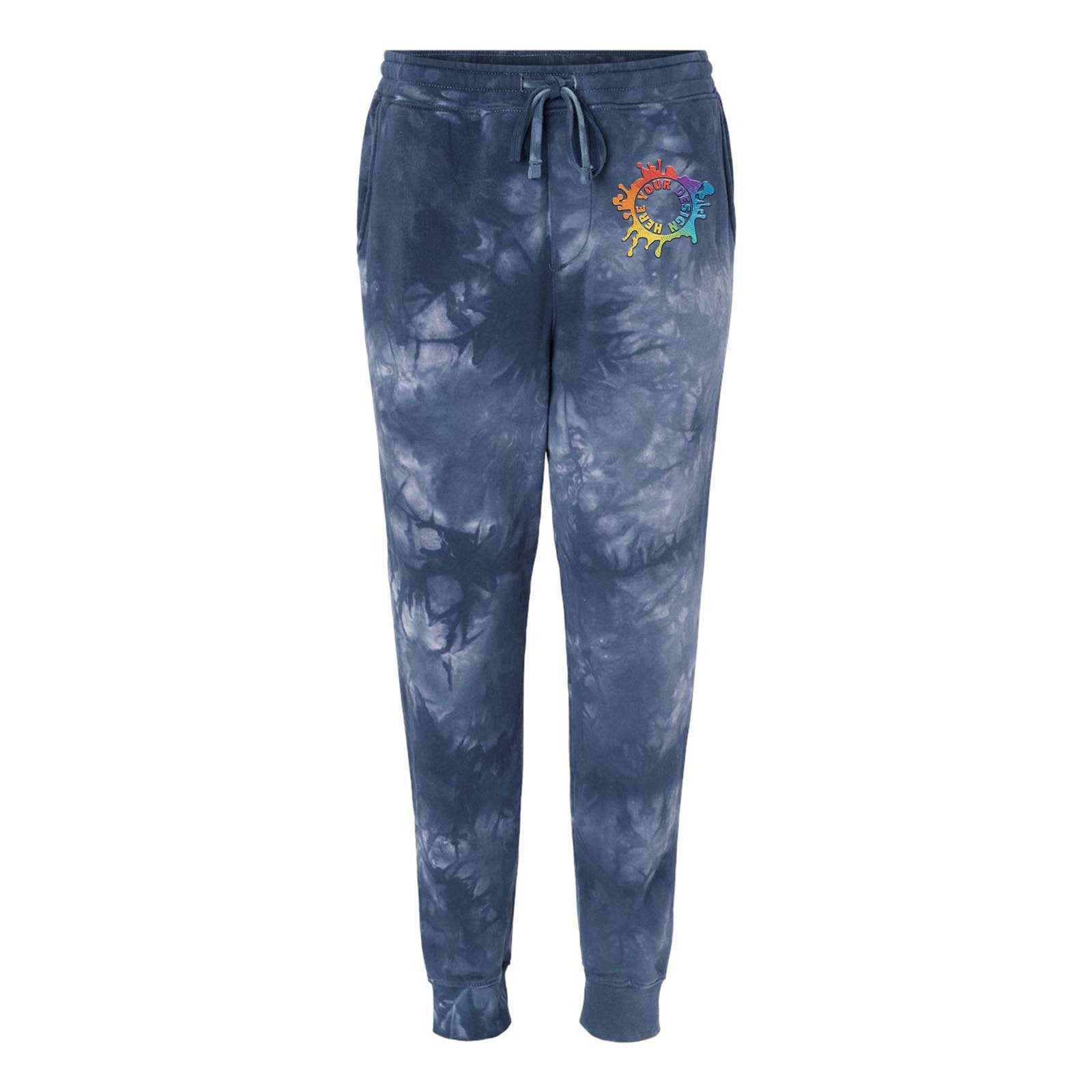 Independent Trading Co. Tie-Dyed Fleece Jogger Pants Embroidery - Mato & Hash