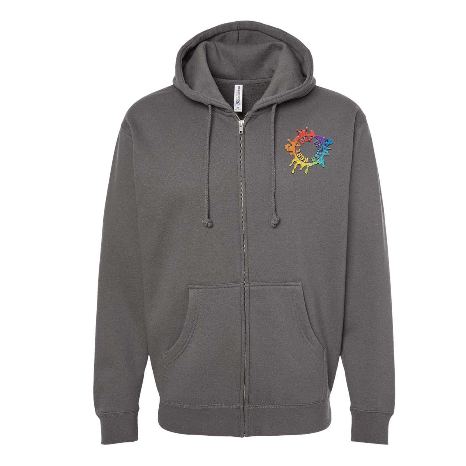 Independent Trading Co. Unisex Heavyweight Full-Zip Hooded Sweatshirt Embroidery - Mato & Hash
