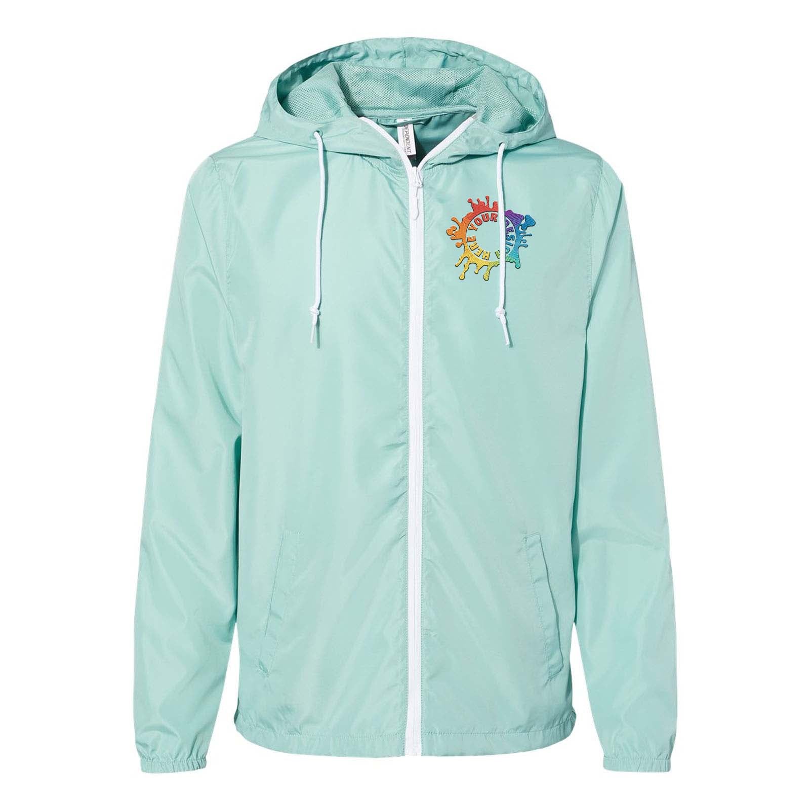 Independent Trading Co. - Unisex Lightweight Windbreaker Full-Zip Jacket Embroidery - Mato & Hash