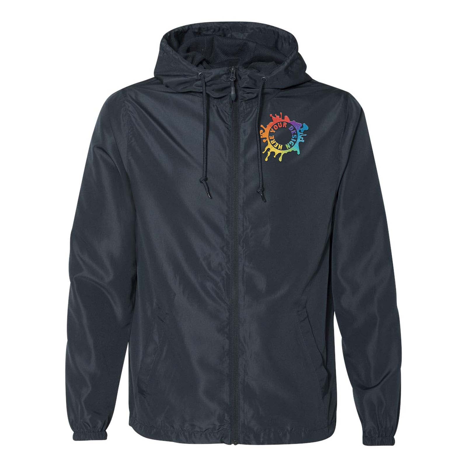 Independent Trading Co. - Unisex Lightweight Windbreaker Full-Zip Jacket Embroidery - Mato & Hash