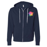 Independent Trading Co. Unisex Triblend Lightweight Full-Zip Hooded Sweatshirt - Mato & Hash
