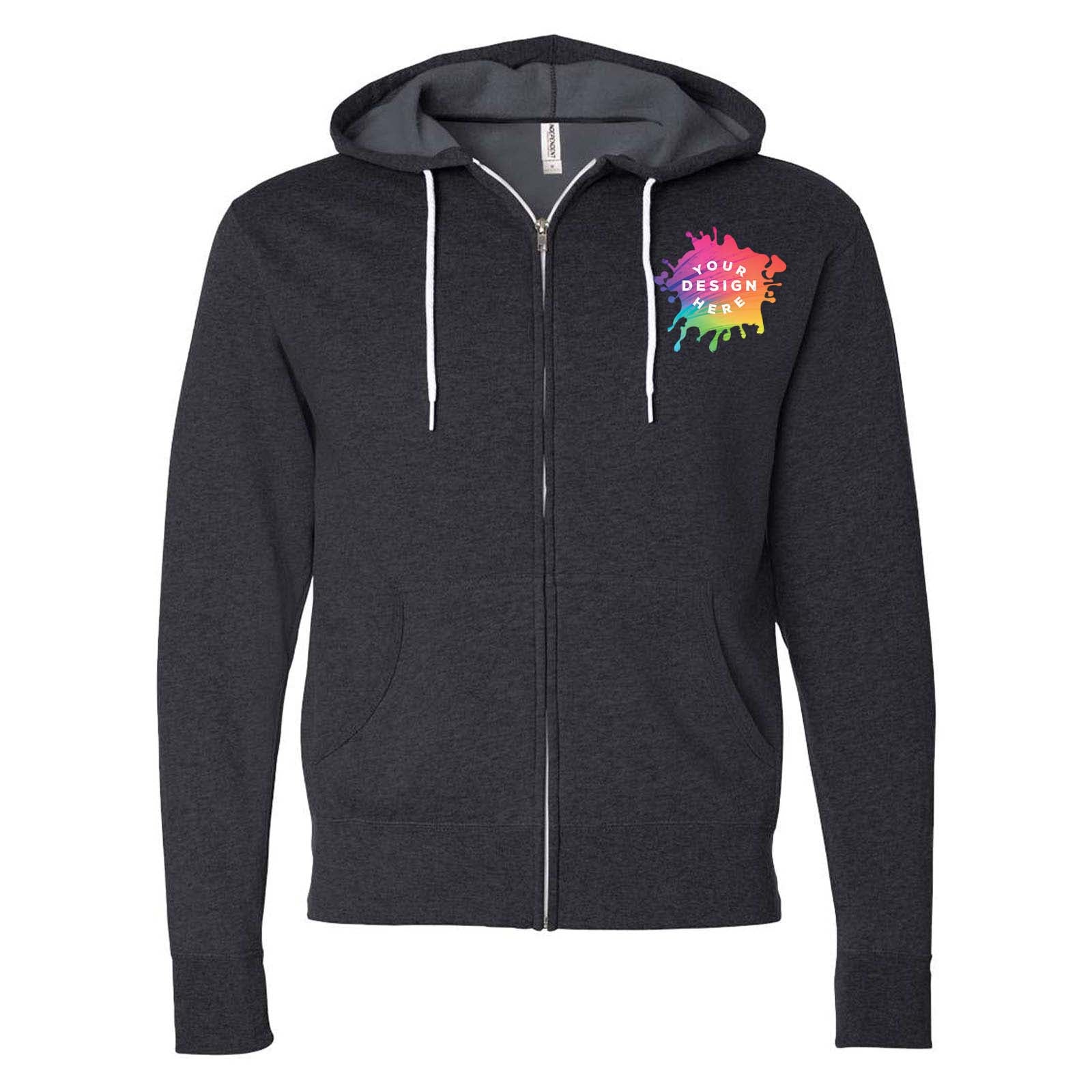Independent Trading Co. Unisex Triblend Lightweight Full-Zip Hooded Sweatshirt - Mato & Hash