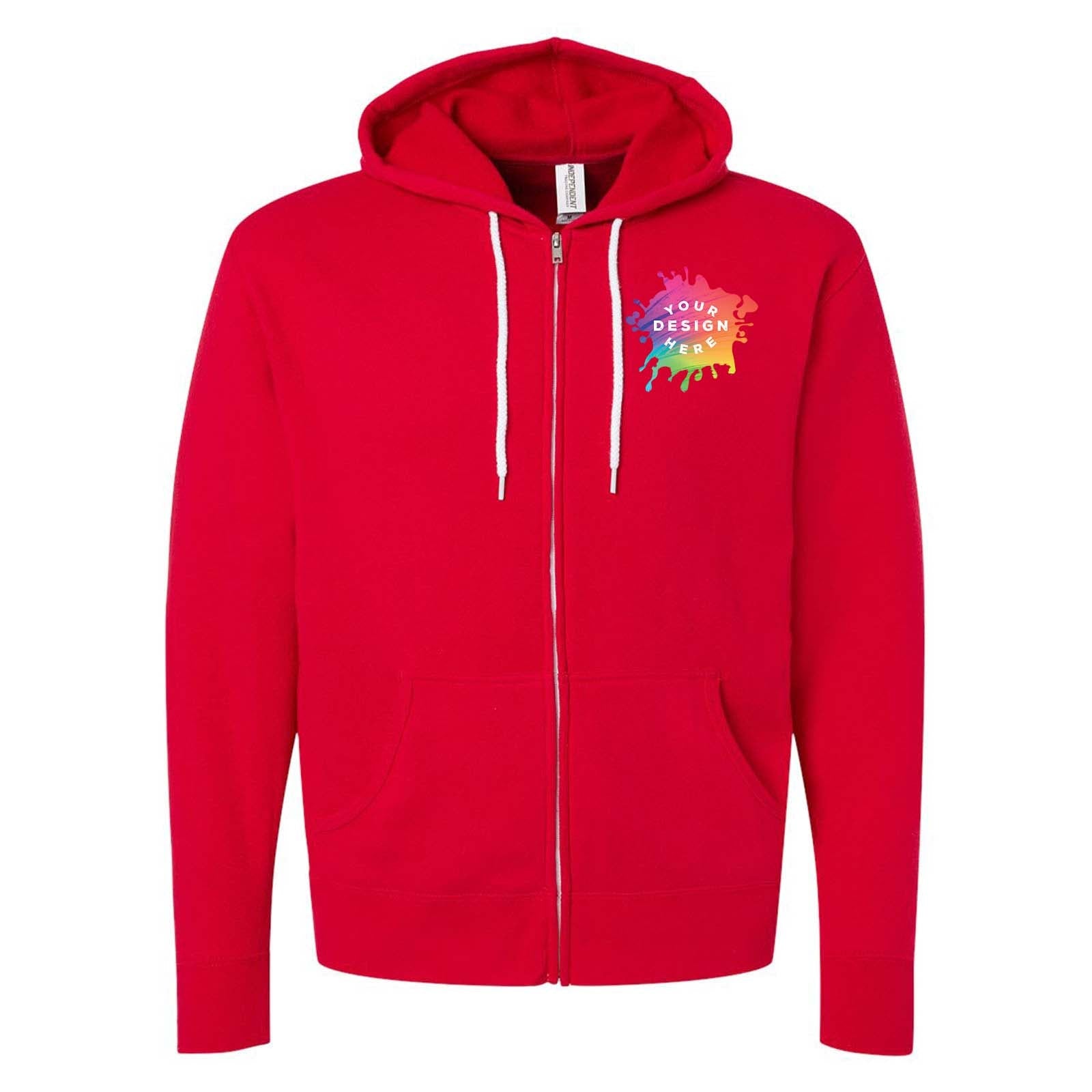 Independent Trading Co. Unisex Triblend Lightweight Full-Zip Hooded Sweatshirt - Mato & Hash