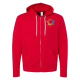 Independent Trading Co. Unisex Triblend Lightweight Full-Zip Hooded Sweatshirt Embroidery