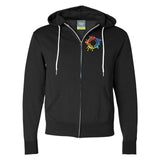 Independent Trading Co. Unisex Triblend Lightweight Full-Zip Hooded Sweatshirt Embroidery - Mato & Hash