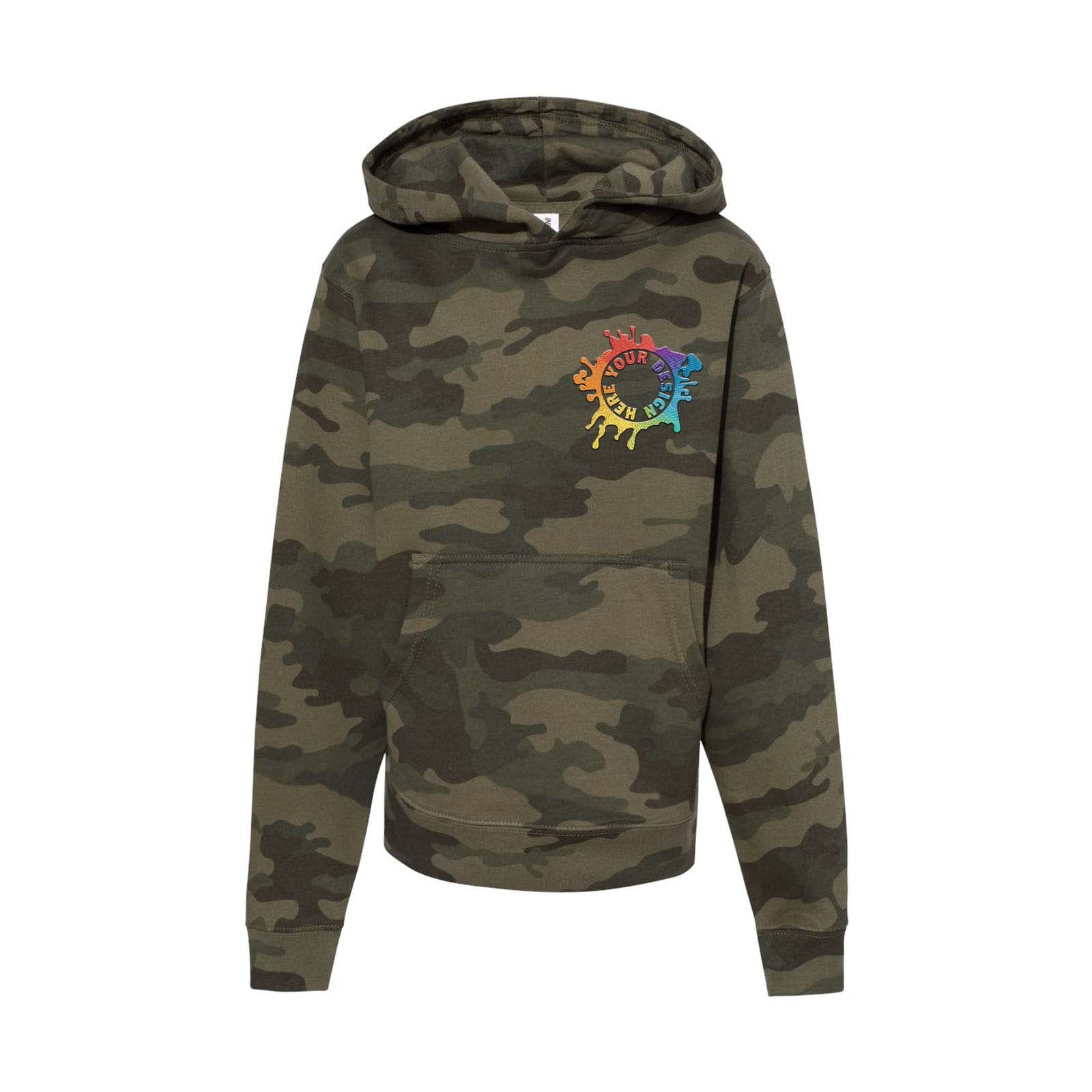 Independent Trading Co. Youth Midweight Hooded Sweatshirt Embroidery - Mato & Hash