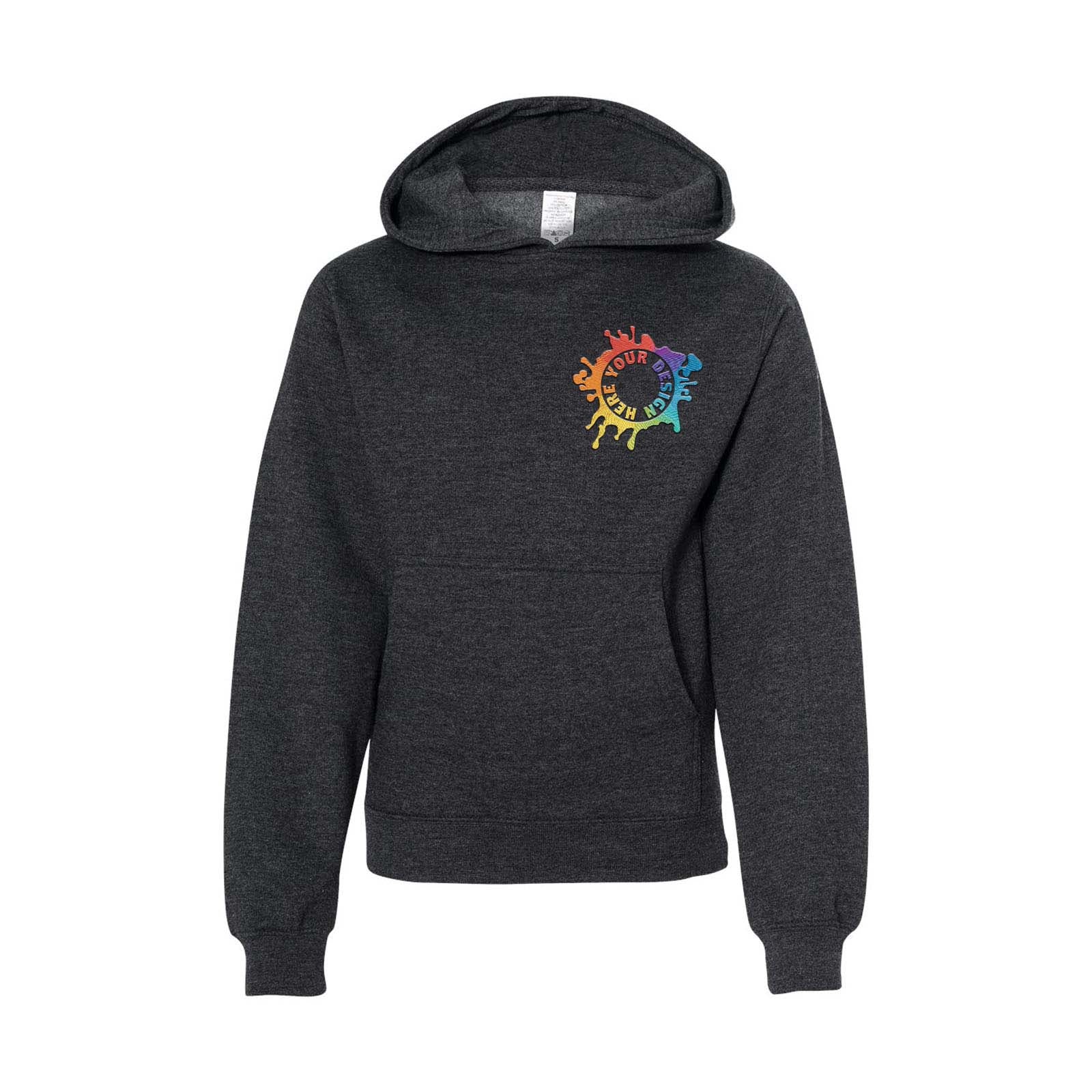 Independent Trading Co. Youth Midweight Hooded Sweatshirt Embroidery - Mato & Hash
