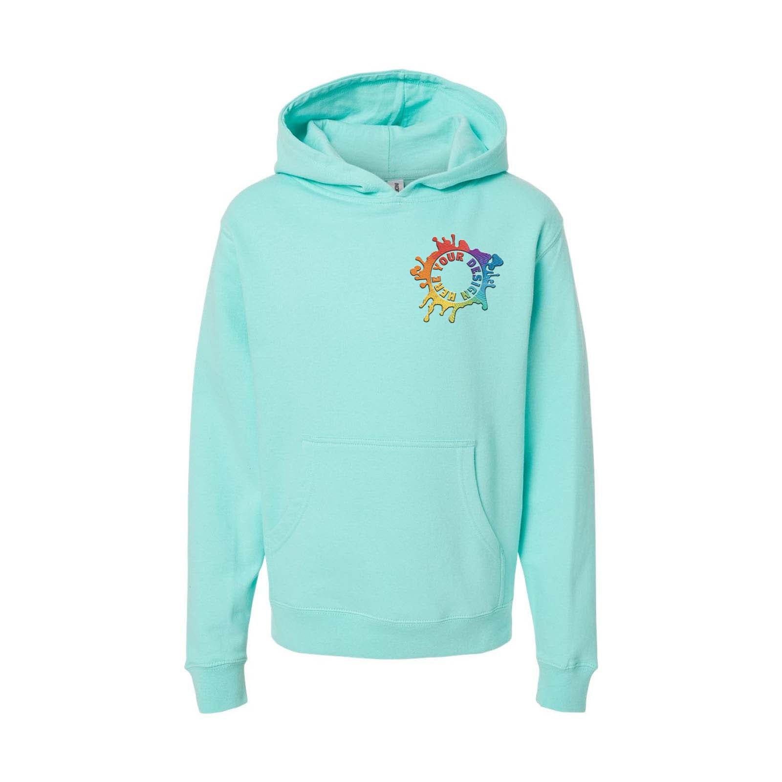 Independent Trading Co. Youth Midweight Hooded Sweatshirt Embroidery - Mato & Hash