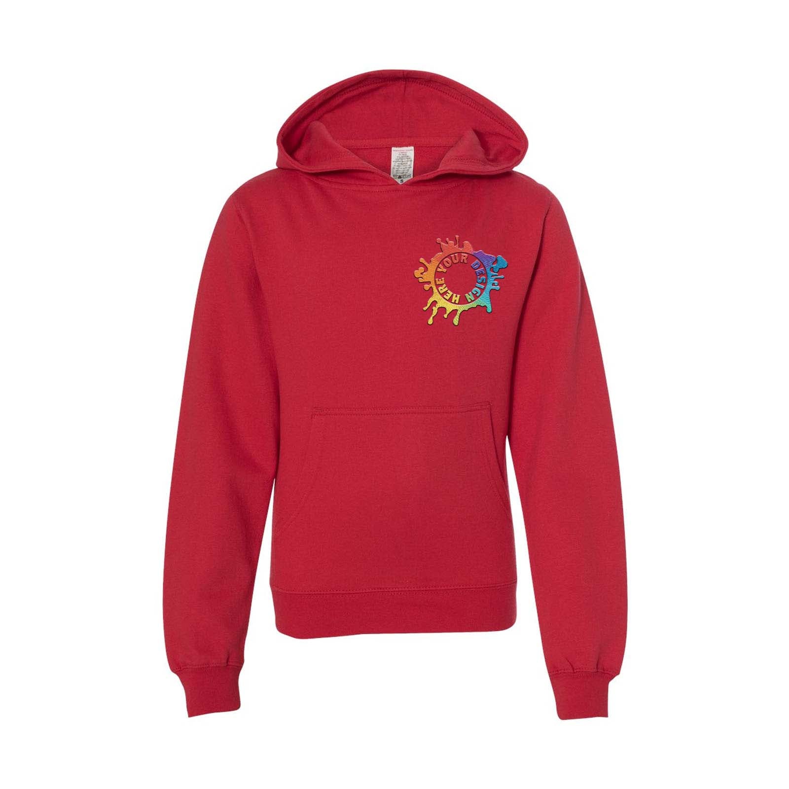 Independent Trading Co. Youth Midweight Hooded Sweatshirt Embroidery - Mato & Hash