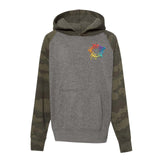 Independent Trading CO. Youth Special Blend Raglan Hooded Sweatshirt Embroidery - Mato & Hash