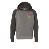 Independent Trading CO. Youth Special Blend Raglan Hooded Sweatshirt Embroidery - Mato & Hash