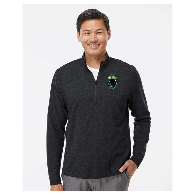 Jaguars Adidas - 3-Stripes Quarter-Zip Sweater Embroidery Crest