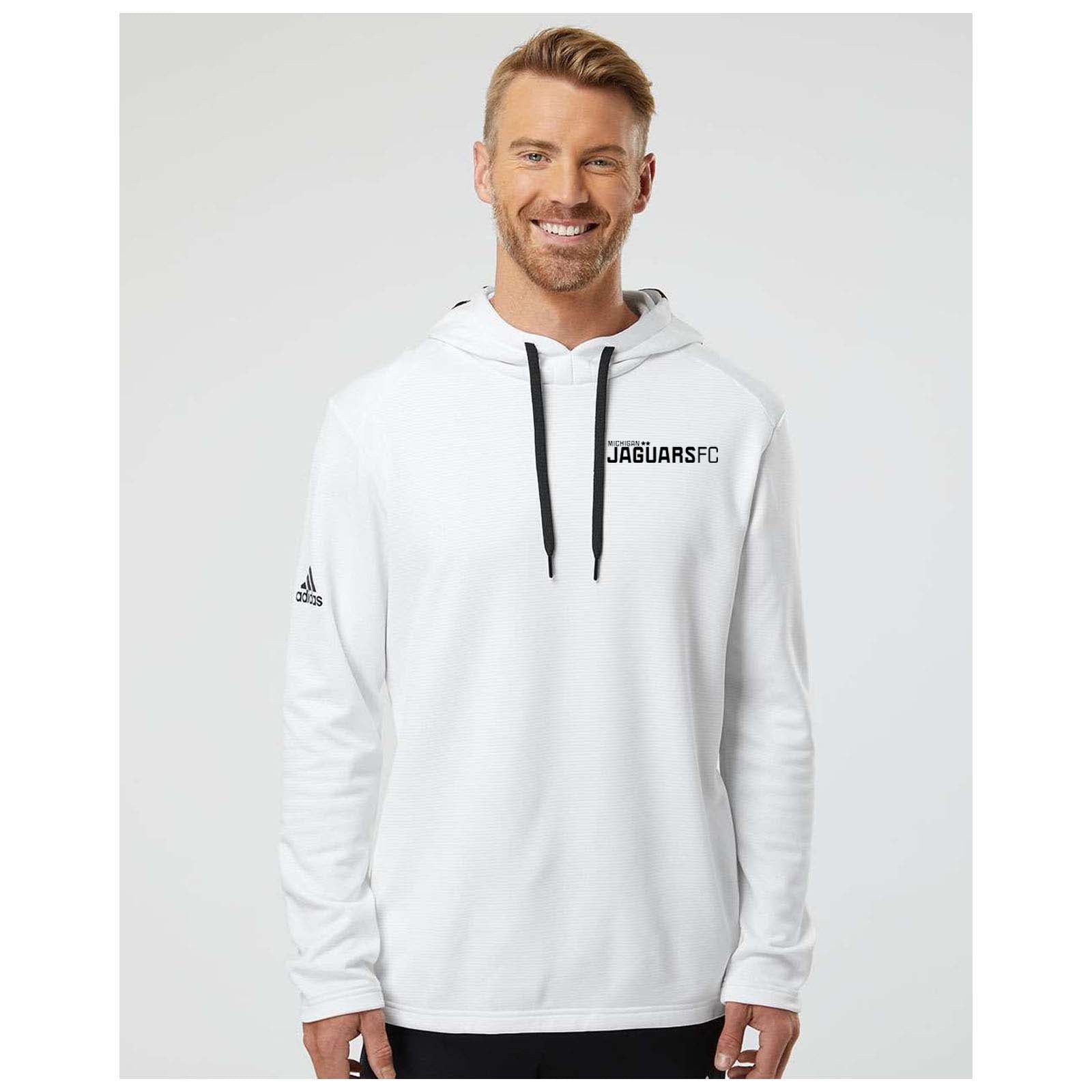 Jaguars Adidas - Textured Mixed Media Hooded Sweatshirt Embroidery - Mato & Hash