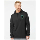 Jaguars Adidas - Textured Mixed Media Hooded Sweatshirt Embroidery