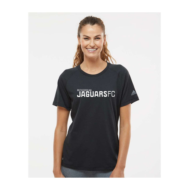 Jaguars Adidas - Women's Blended T-Shirt Printed Wordmark