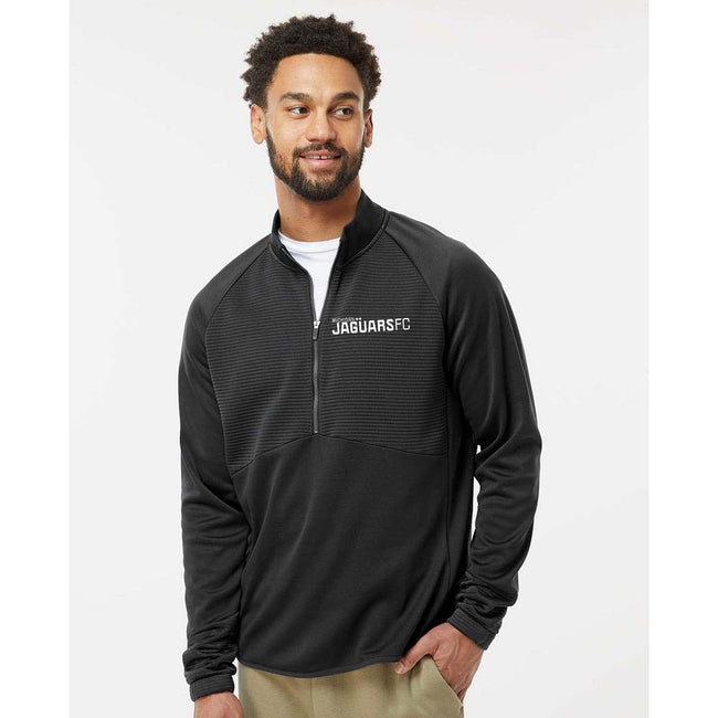 Jaguars Embroidered Adidas - Quarter-Zip Pullover Wordmark