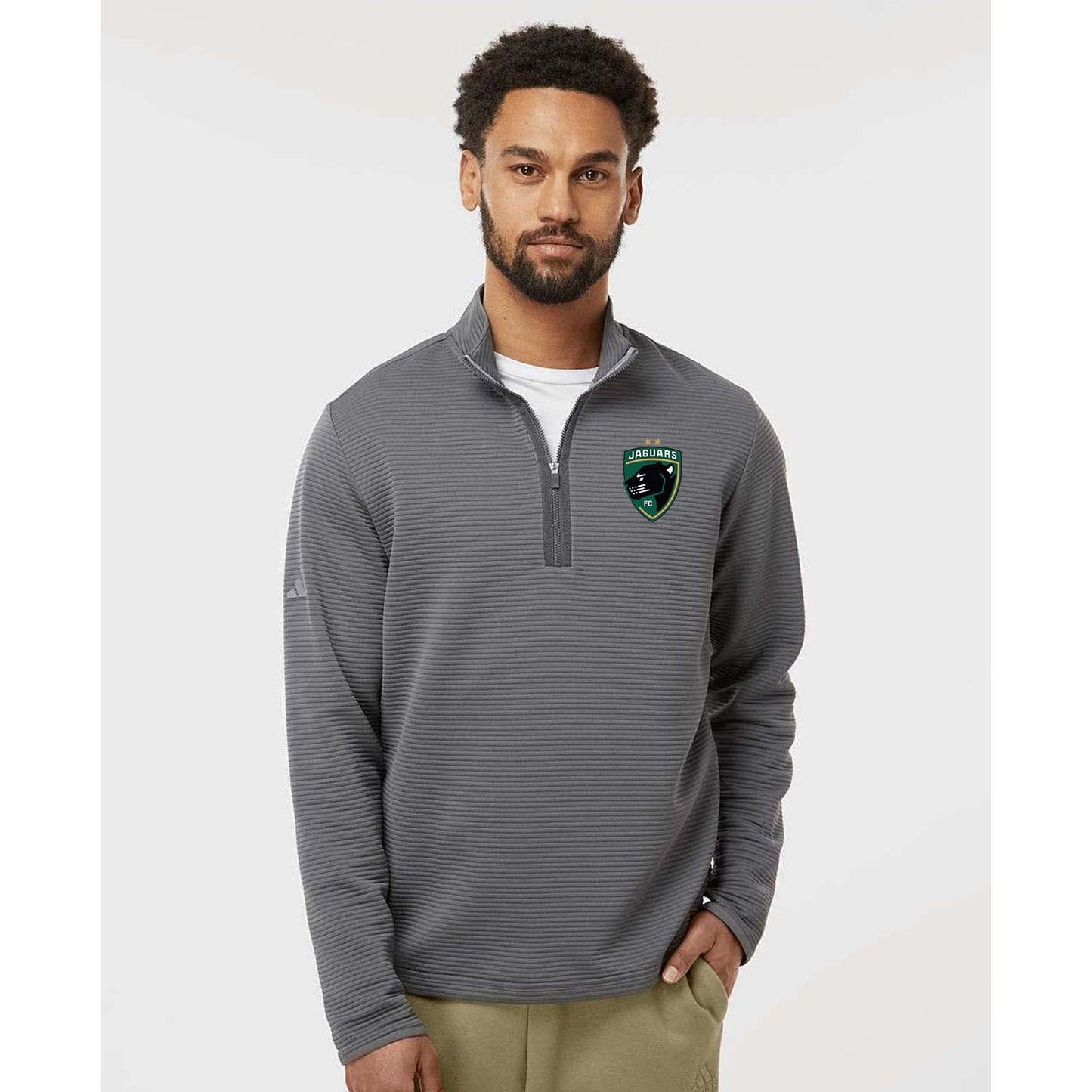 Jaguars Embroidered Adidas - Spacer Quarter-Zip Pullover - Mato & Hash
