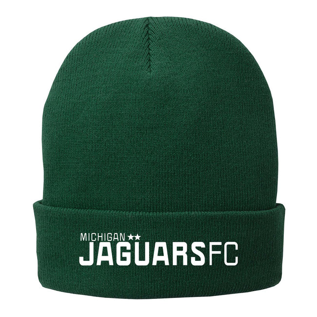 Jaguars Embroidered Port & Company® Fleece-Lined Knit Cap Wordmark