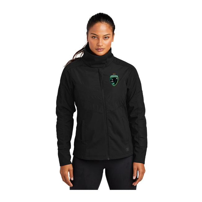 Jaguars OGIO® ENDURANCE Ladies Brink Soft Shell Embroidery Crest