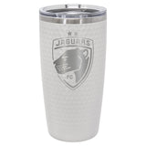 Jaguars Polar Camel 20 oz. White Golf Tumbler with Dimples