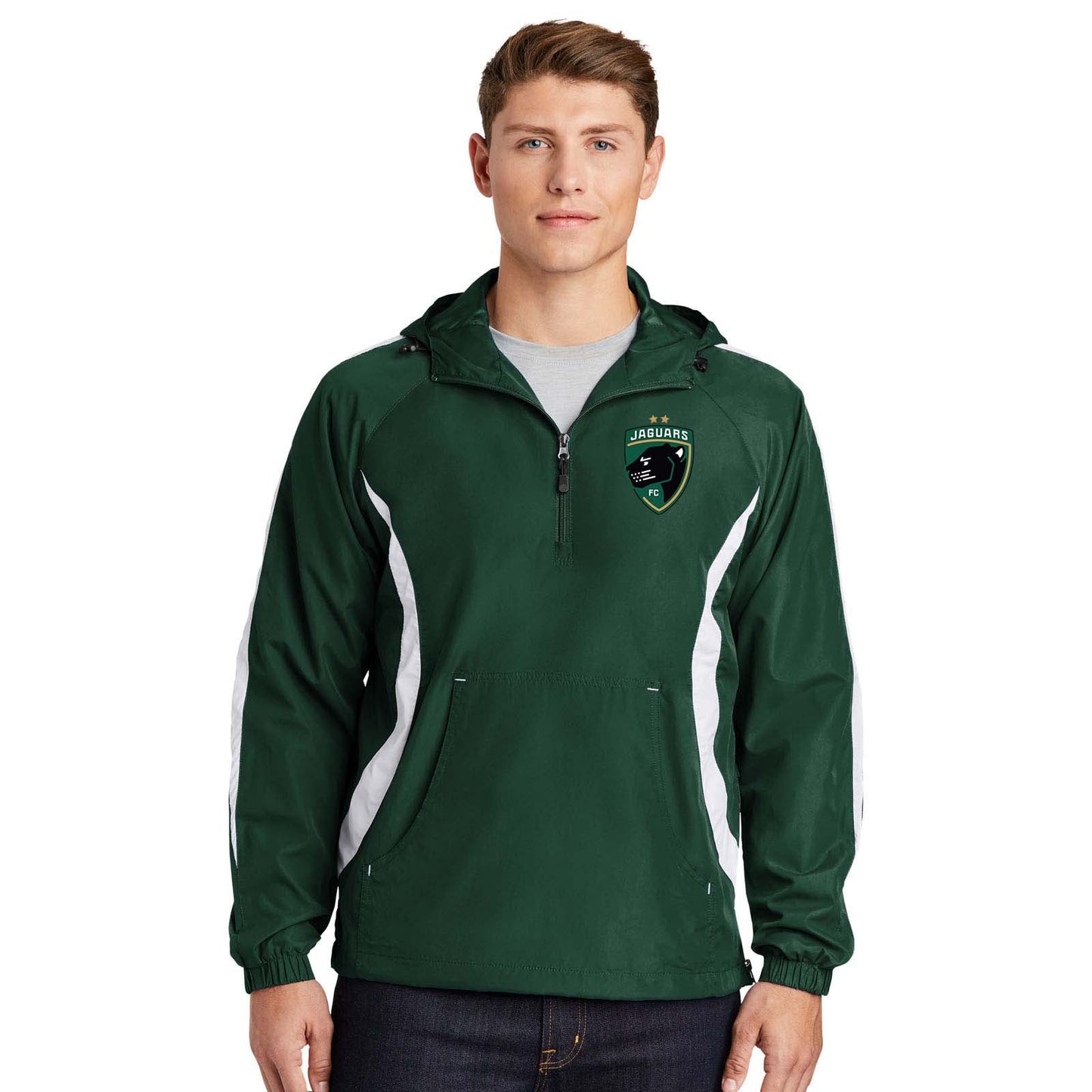 Jaguars Sport-Tek® Colorblock Raglan Anorak - Mato & Hash