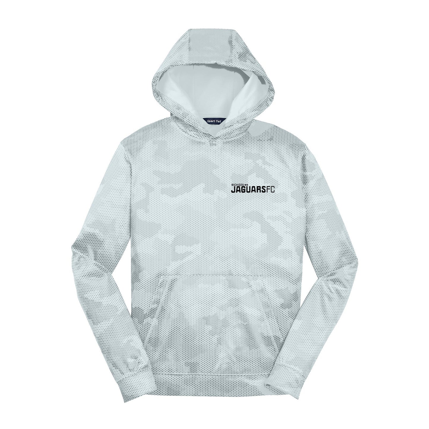 Jaguars Sport-Tek® Youth Sport-Wick® CamoHex Fleece Hooded Pullover Printed - Mato & Hash