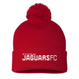 Jaguars Sportsman Pom-Pom 12" Knit Beanie Embroidered - Mato & Hash