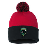 Jaguars Sportsman Pom-Pom 12" Knit Beanie Embroidered - Mato & Hash