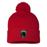Jaguars Sportsman Pom-Pom 12" Knit Beanie Embroidered - Mato & Hash