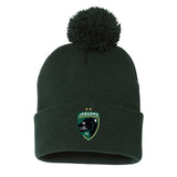 Jaguars Sportsman Pom-Pom 12" Knit Beanie Embroidered - Mato & Hash
