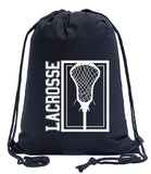 Lacrosse Stick Head Cotton Drawstring Bag