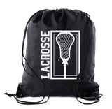 Lacrosse Stick Head Polyester Drawstring Bag