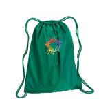 Liberty Bags Large Drawstring Pack with DUROcord® Embroidery - Mato & Hash