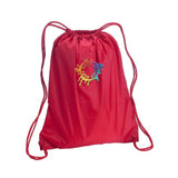 Liberty Bags Large Drawstring Pack with DUROcord® Embroidery - Mato & Hash
