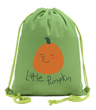 Little Pumpkin Cotton Drawstring Bag