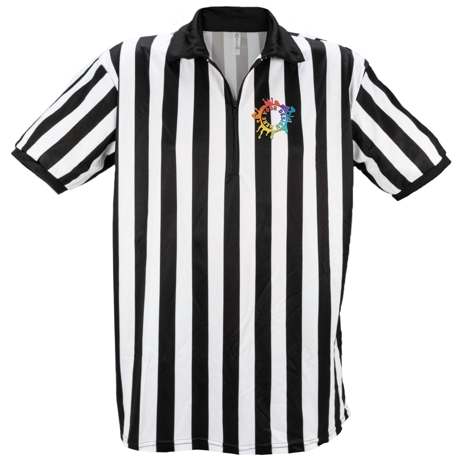 Mato & Hash Men's 1/4 Zip Referee Shirt W/ Embroidery - Mato & Hash