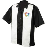 Mato & Hash Mens Camp Shirt Retro Bowling Shirts Embroidery