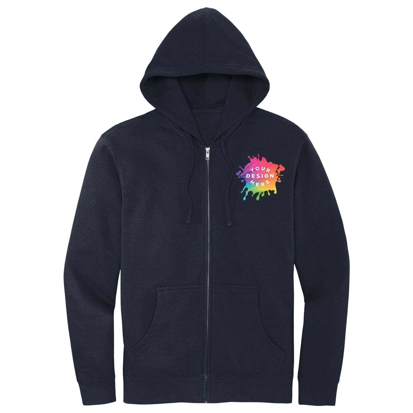 Mato & Hash Men's Cotton/Polyester Fleece Full-Zip Hooded Sweatshirt - Mato & Hash
