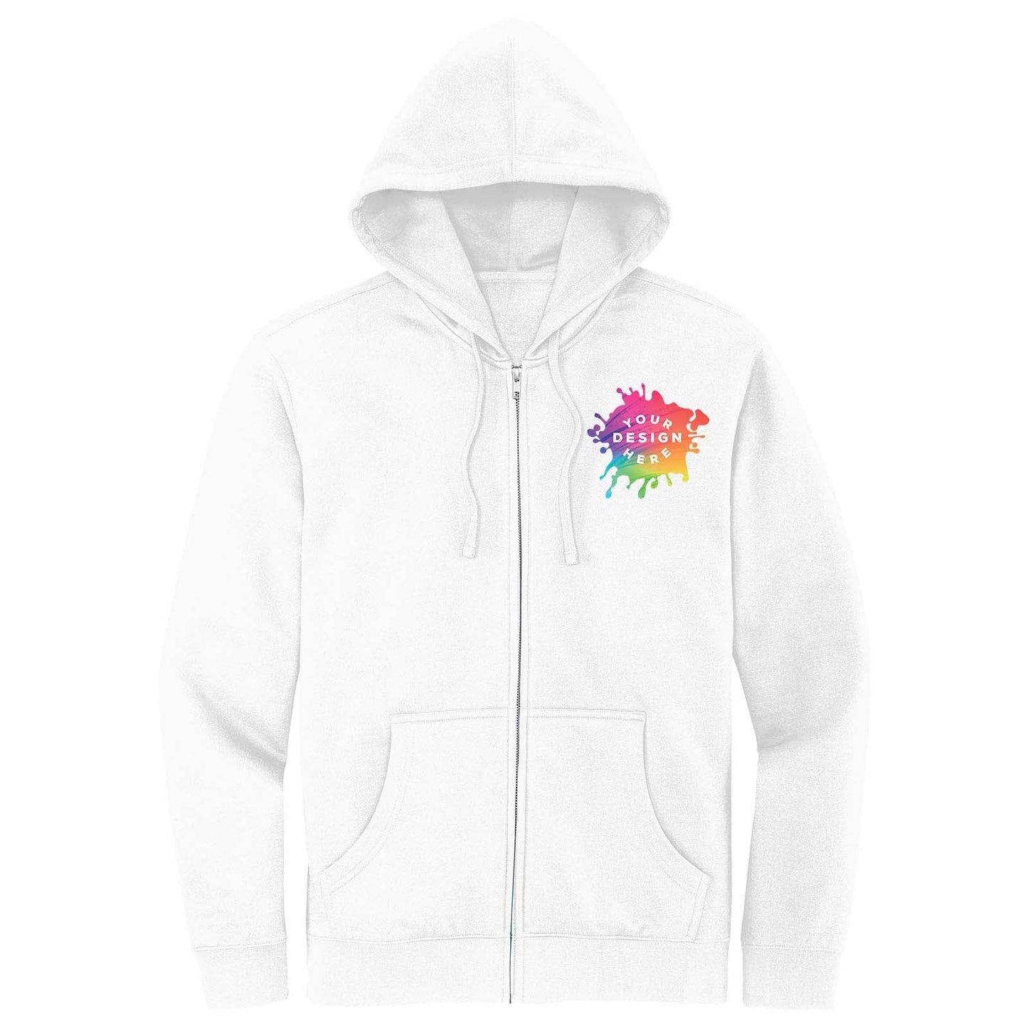 Mato & Hash Men's Cotton/Polyester Fleece Full-Zip Hooded Sweatshirt - Mato & Hash