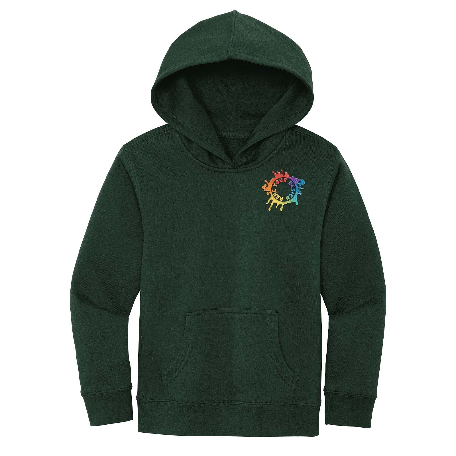 Mato & Hash Youth Cotton/Polyester Fleece Hooded Sweatshirt Embroidery - Mato & Hash