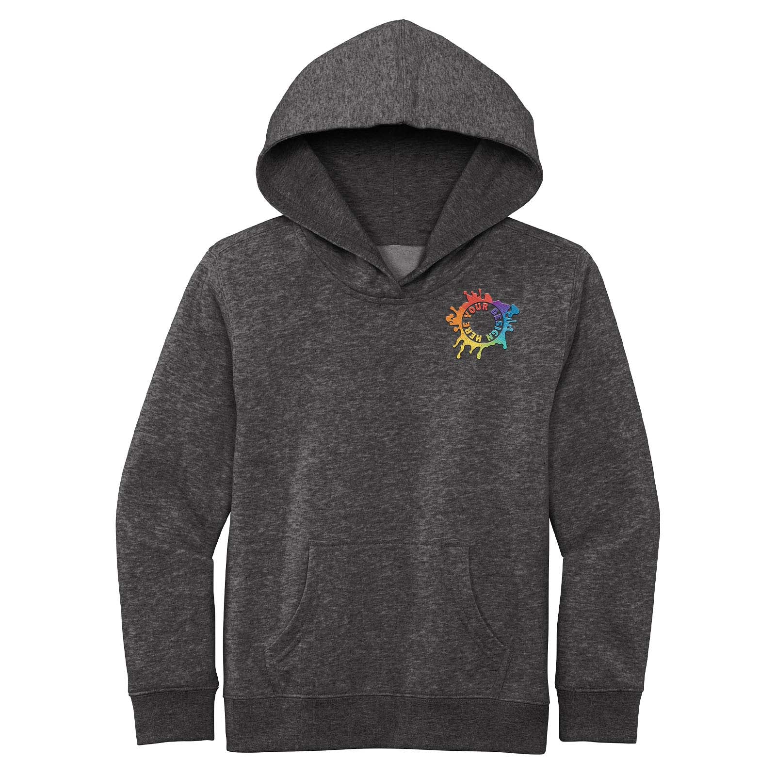 Mato & Hash Youth Cotton/Polyester Fleece Hooded Sweatshirt Embroidery - Mato & Hash