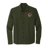 MERCER+METTLE™ Long Sleeve Stretch Woven Shirt Embroidery - Mato & Hash